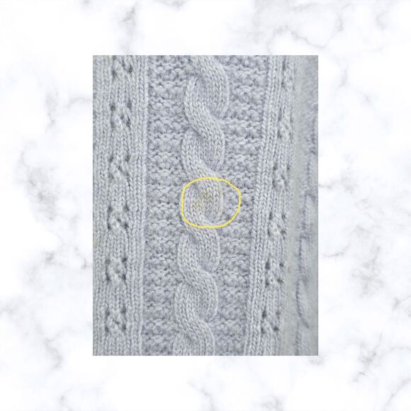 White Stag Sweater Women's Size L Periwinkle Turtleneck Angora Wool Blend - Picture 5 of 6